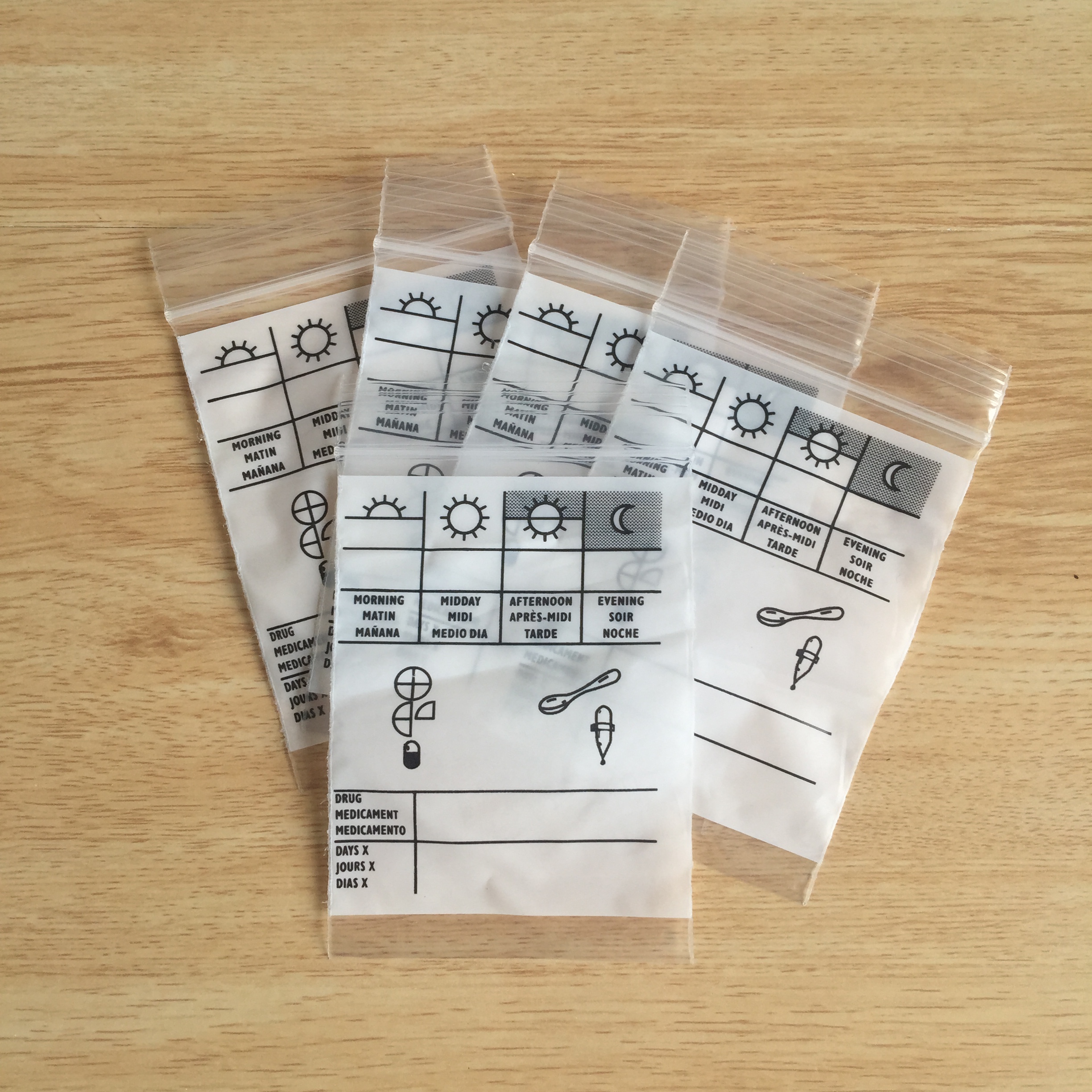 Mini Printing Medical Zipper Bags MW01